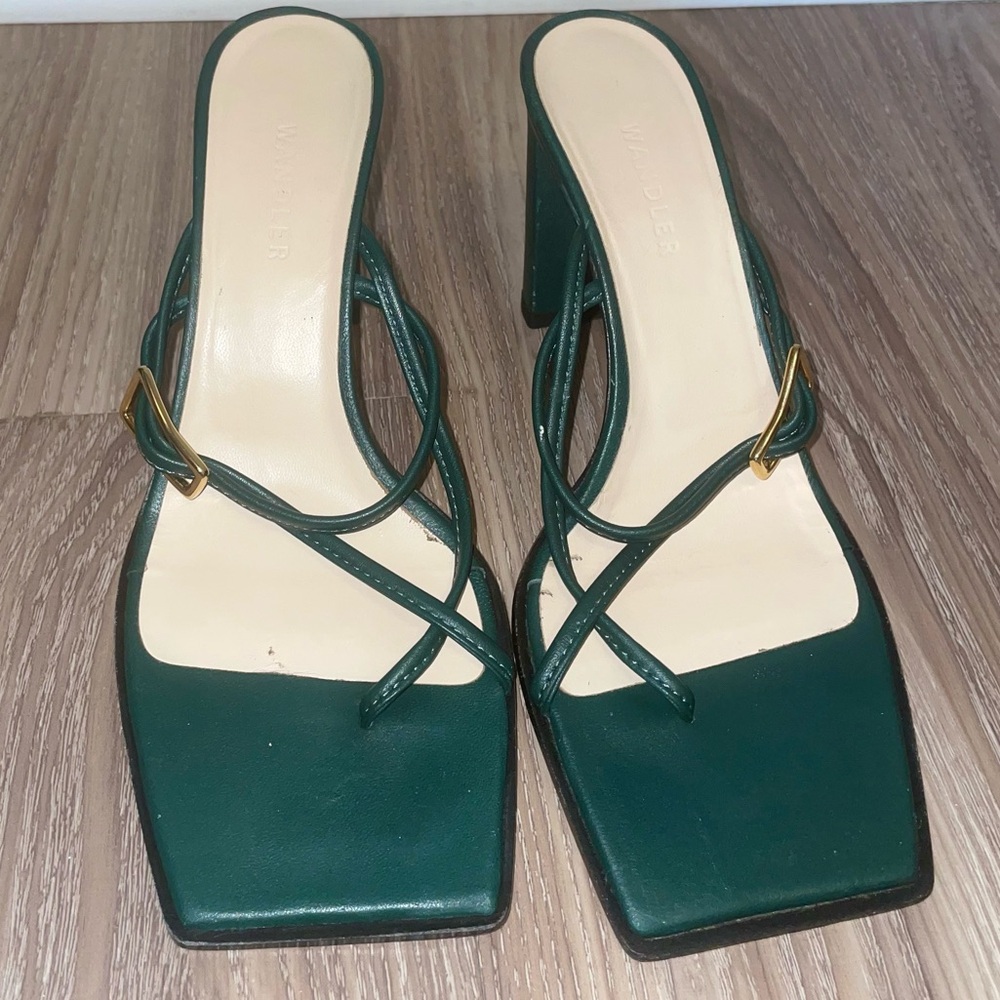 Used Wandler Heel
Green
Size 7
Good Condition